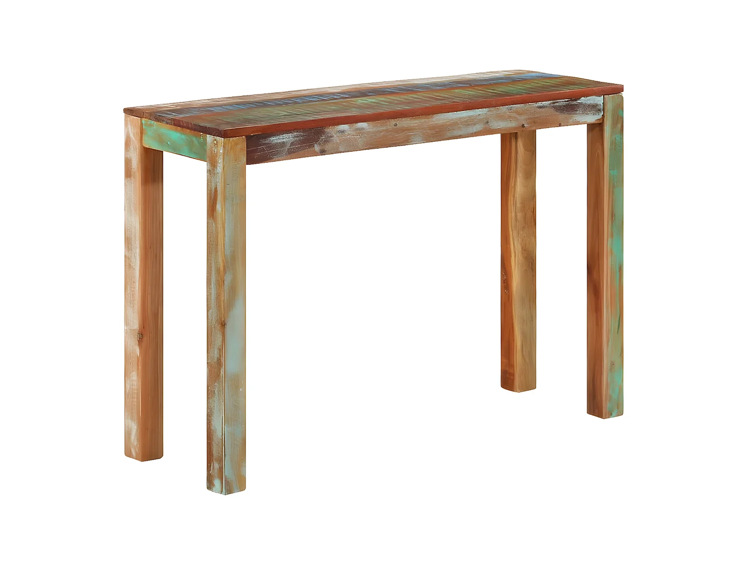 Table console 110x35x76 Bois de récupération massif 2