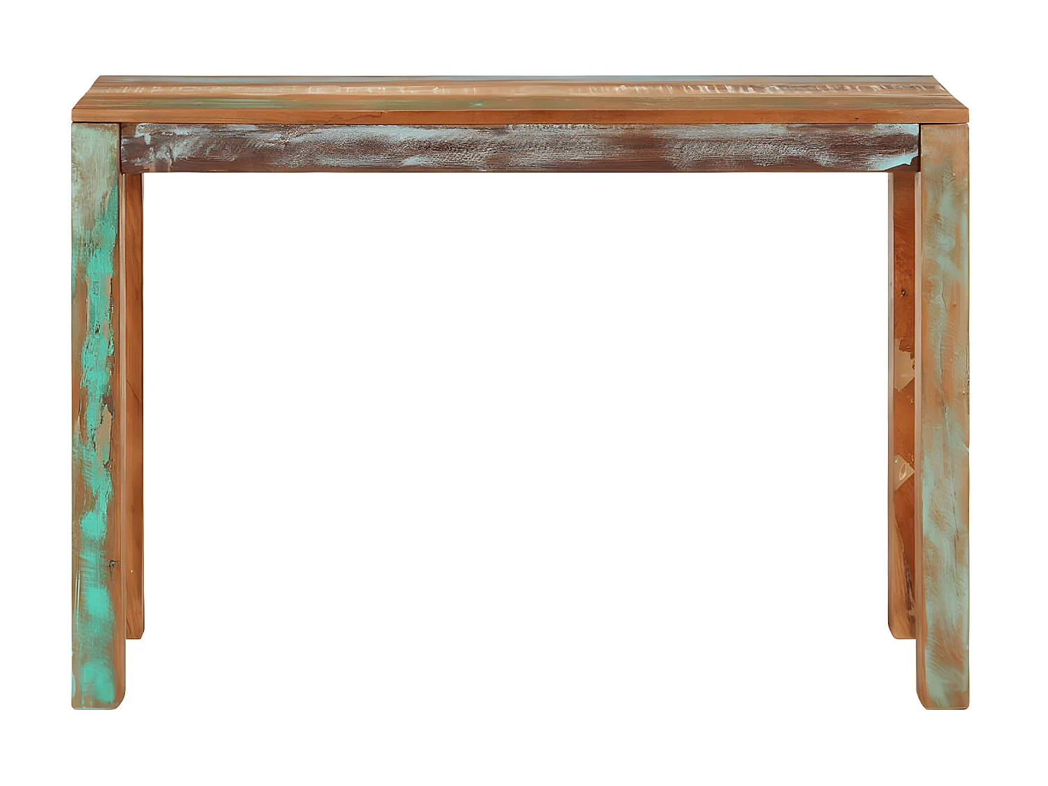 Table console 110x35x76 Bois de récupération massif 2