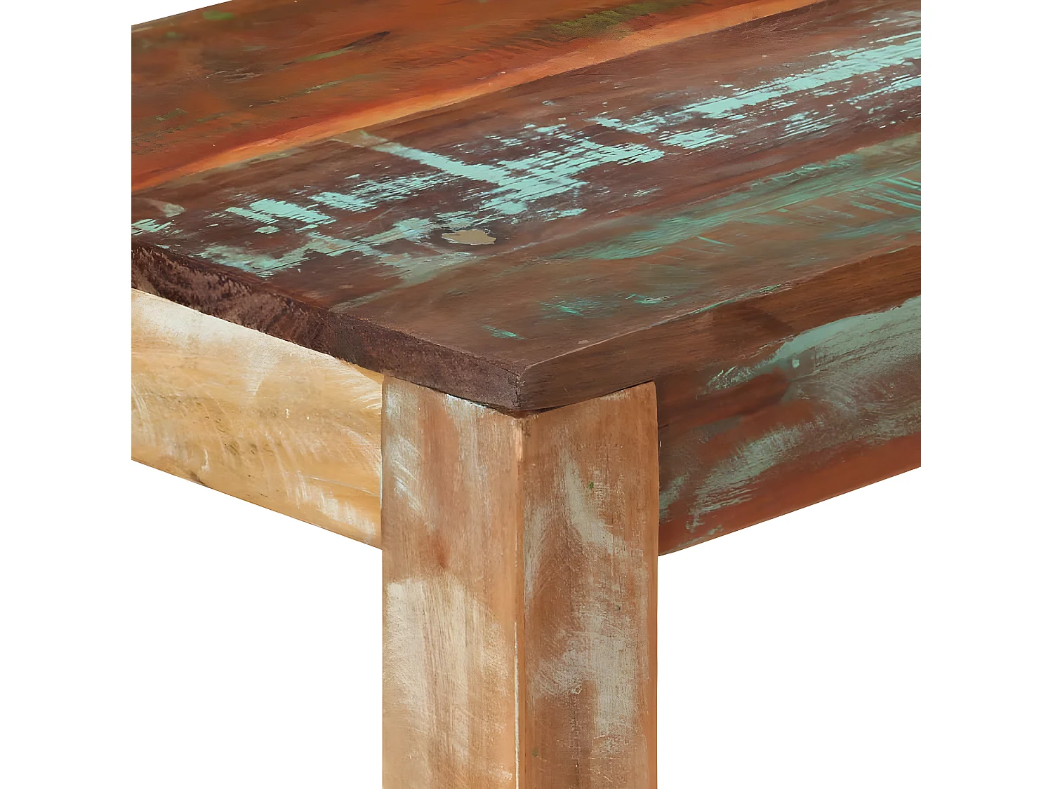 Table console 110x35x76 Bois de récupération massif 2