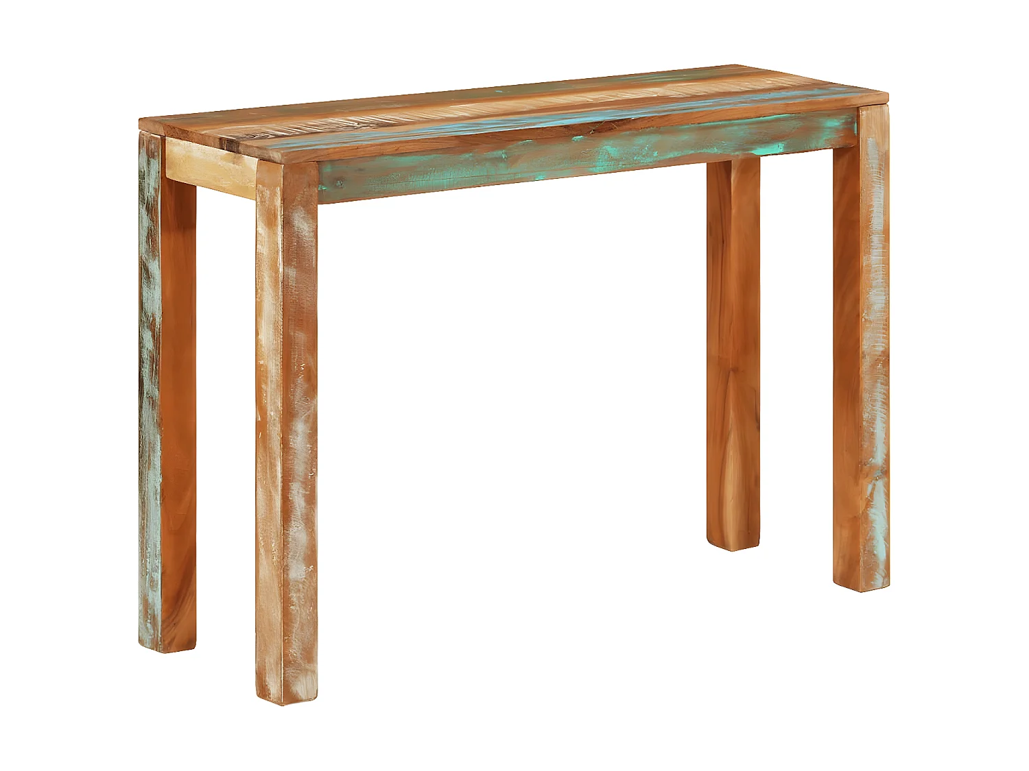 Table console 110x35x76 Bois de récupération massif 2