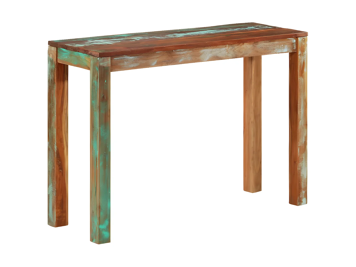 Table console 110x35x76 Bois de récupération massif 2