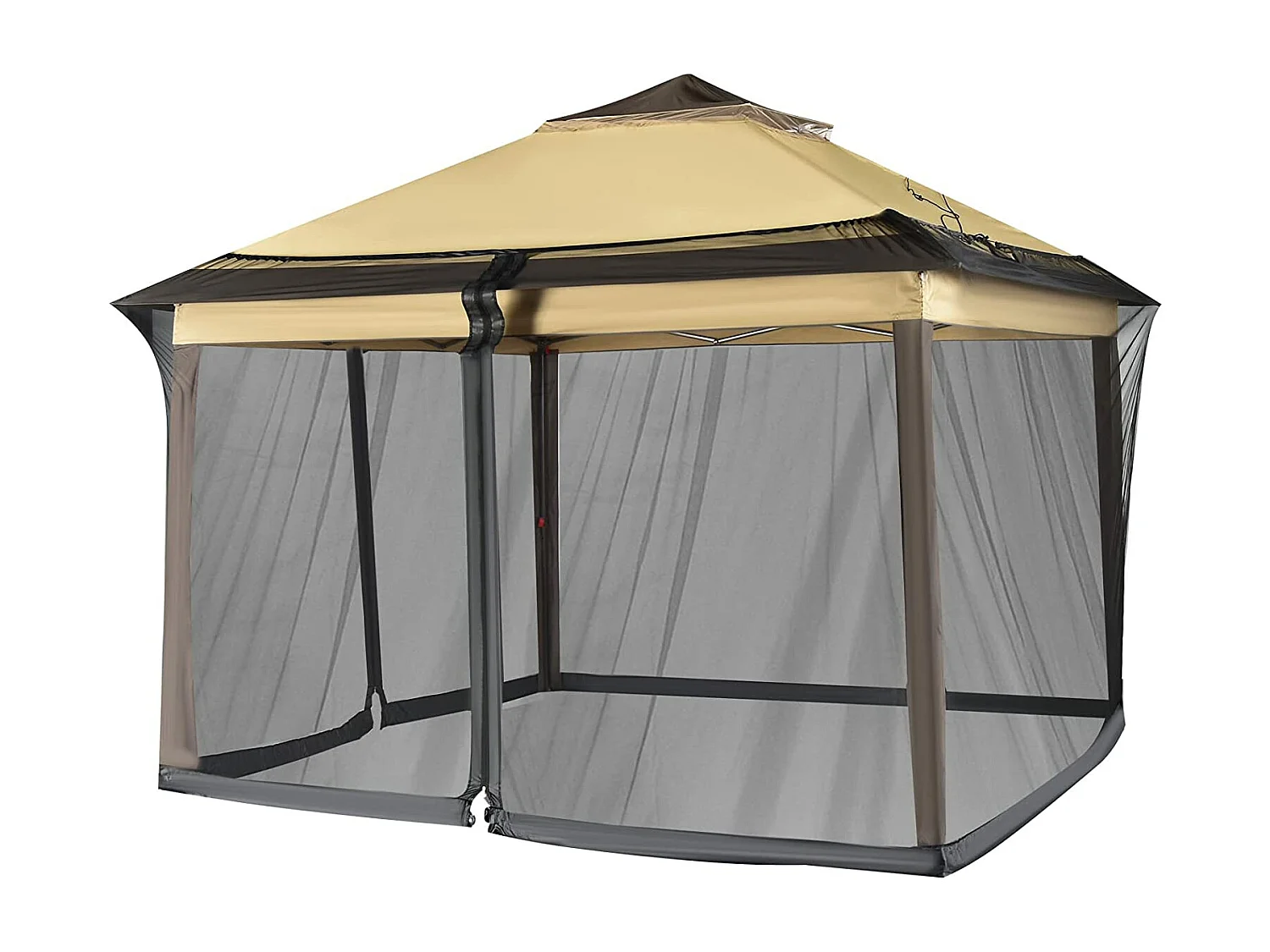 verstellbares Moskitonetz mit 2 Türen