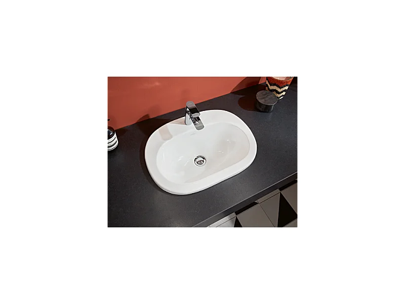 Lot de deux vasques à encastrer VILLEROY ET BOCH O.Novo Blanc