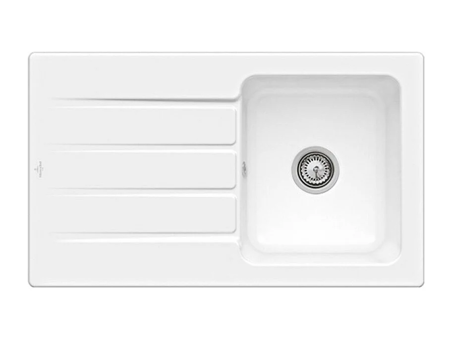 Evier 1 bac 86 x 51 cm VILLEROY ET BOCH Architectura 50 Blanc