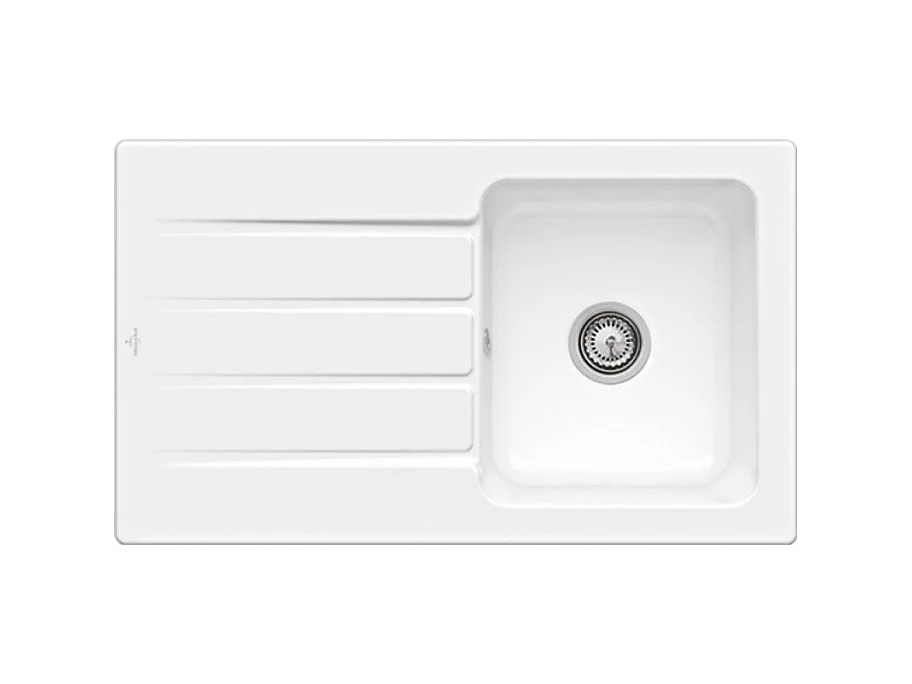 Evier 1 bac 86 x 51 cm VILLEROY ET BOCH Architectura 50 Blanc