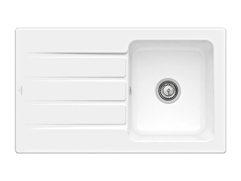 Evier 1 bac 86 x 51 cm VILLEROY ET BOCH Architectura 50 Blanc