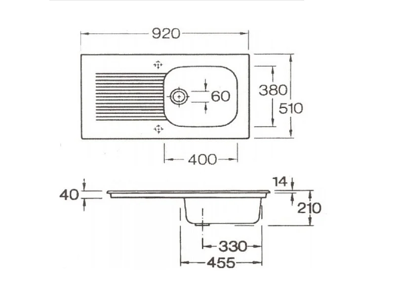 Evier VILLEROY ET BOCH Tudor + Robinet cuisine GROHE Minta