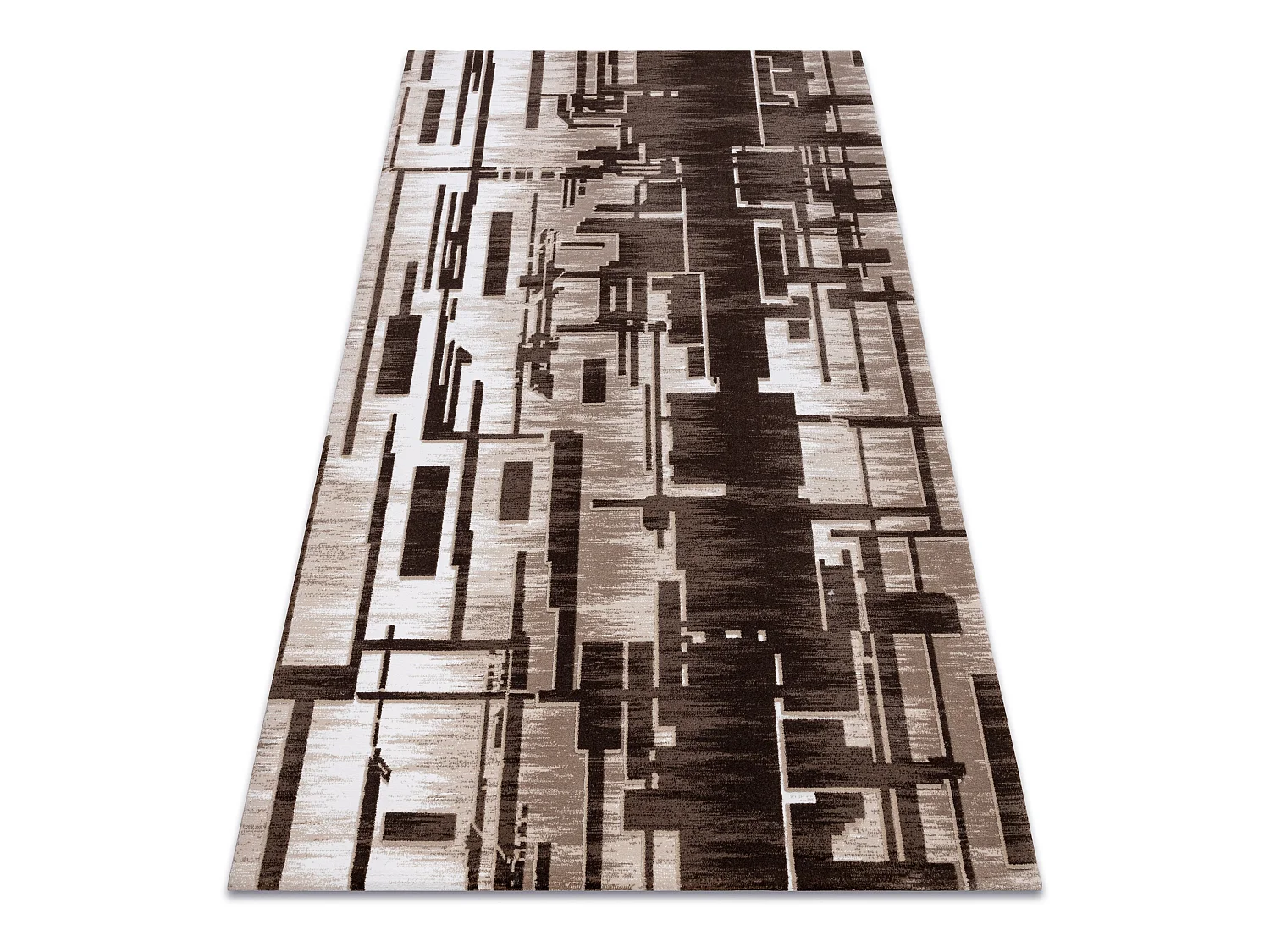 Tapis ACRYLIQUE USKUP Géométrique 9481 beige 80x300 cm