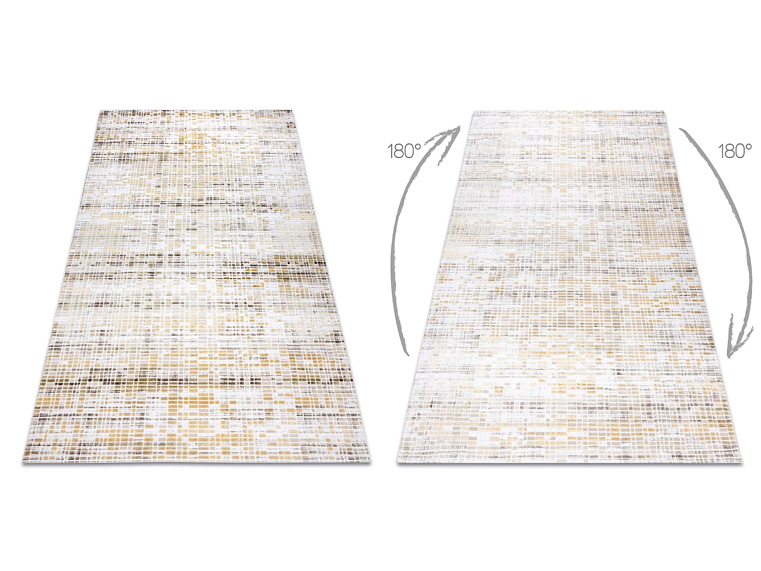 Tapijt ACRYL DIZAYN 124/7058 Geel 80x300 cm