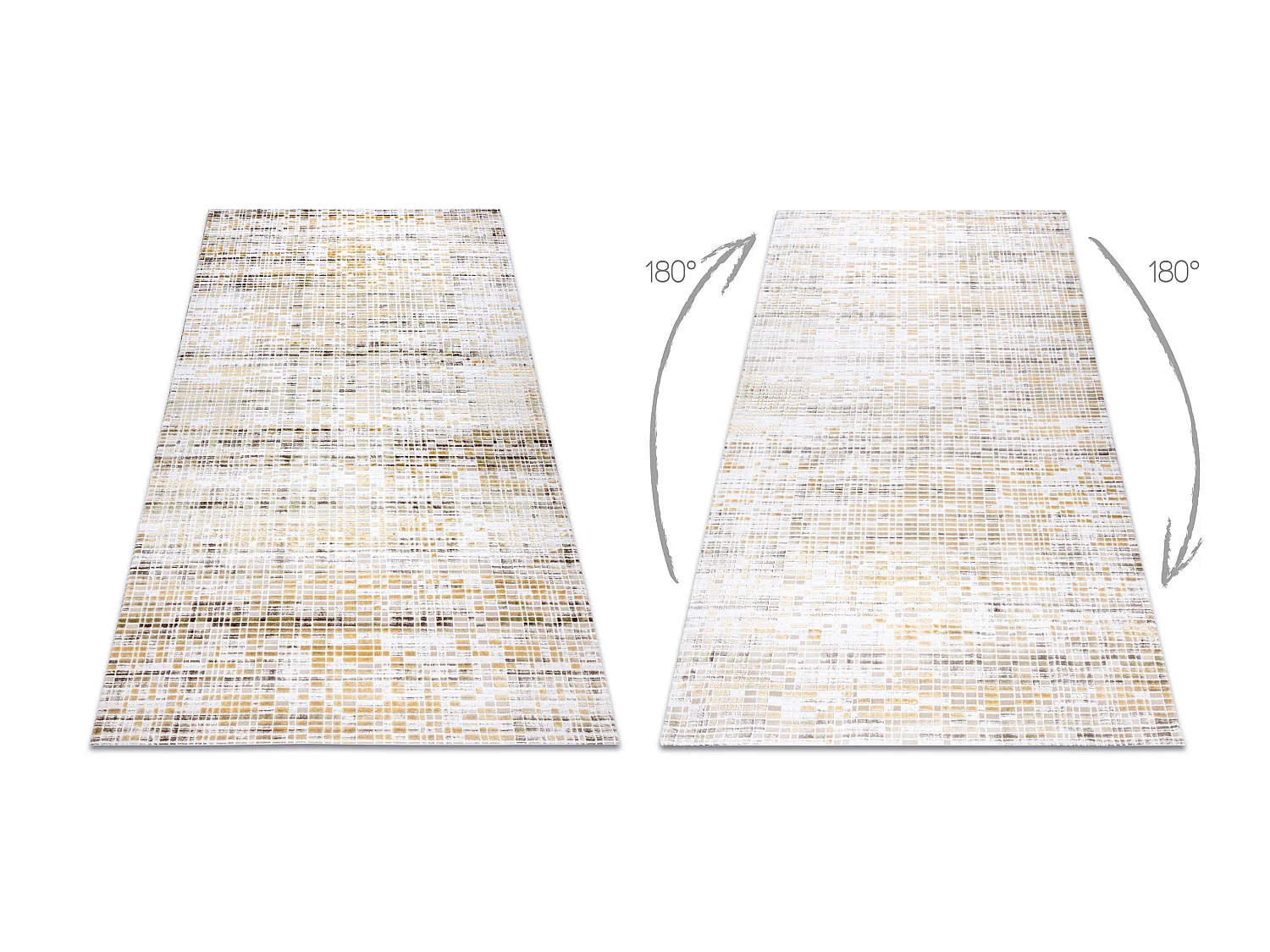 Tapis ACRYLIQUE DIZAYN 124/7058 jaune 80x300 cm