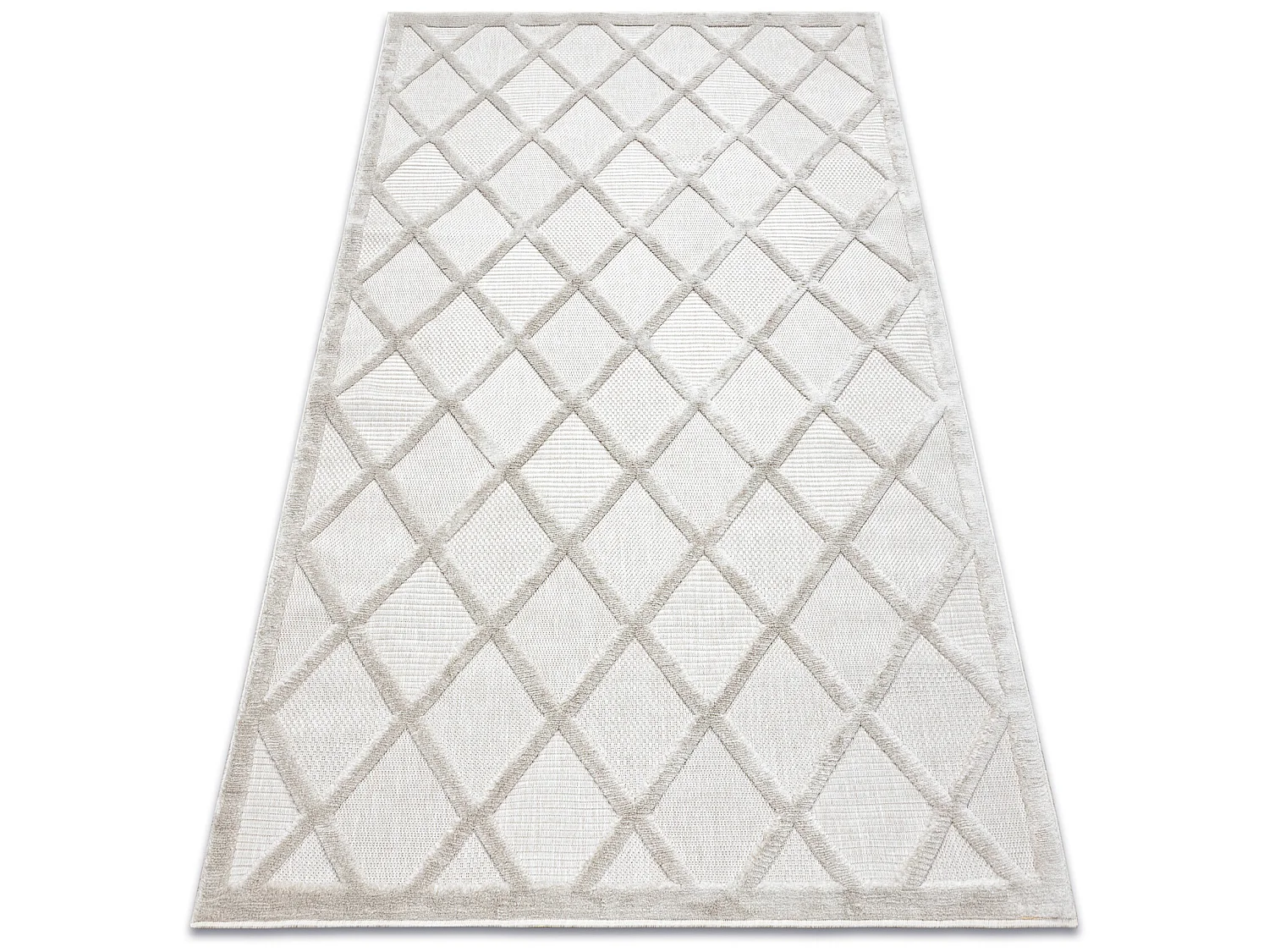 Tapis SANTO SIZAL 58365B treillis beige 180x270 cm