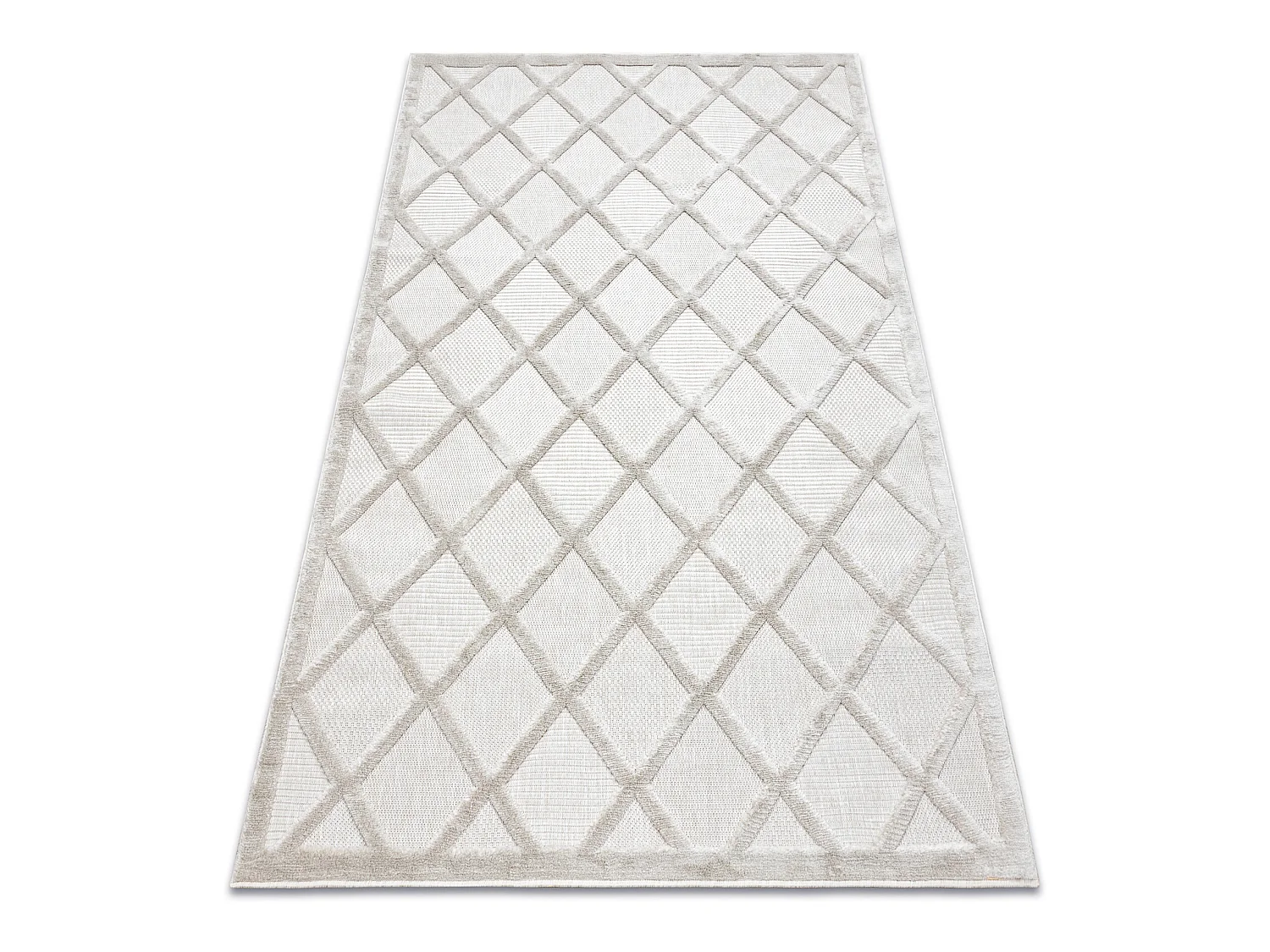 Tapijt SANTO SISAL 58365B geruite, trellis beige 180x270 cm