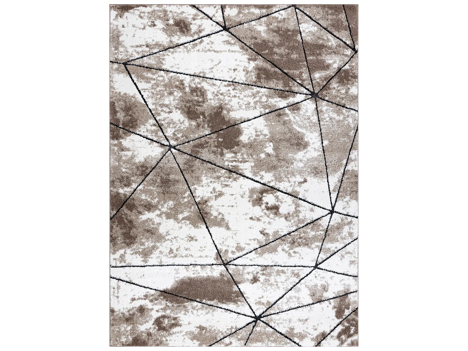 Tapijt modern COZY Polygons, geometrisch , drieho - Structureel, twee  160x220 cm