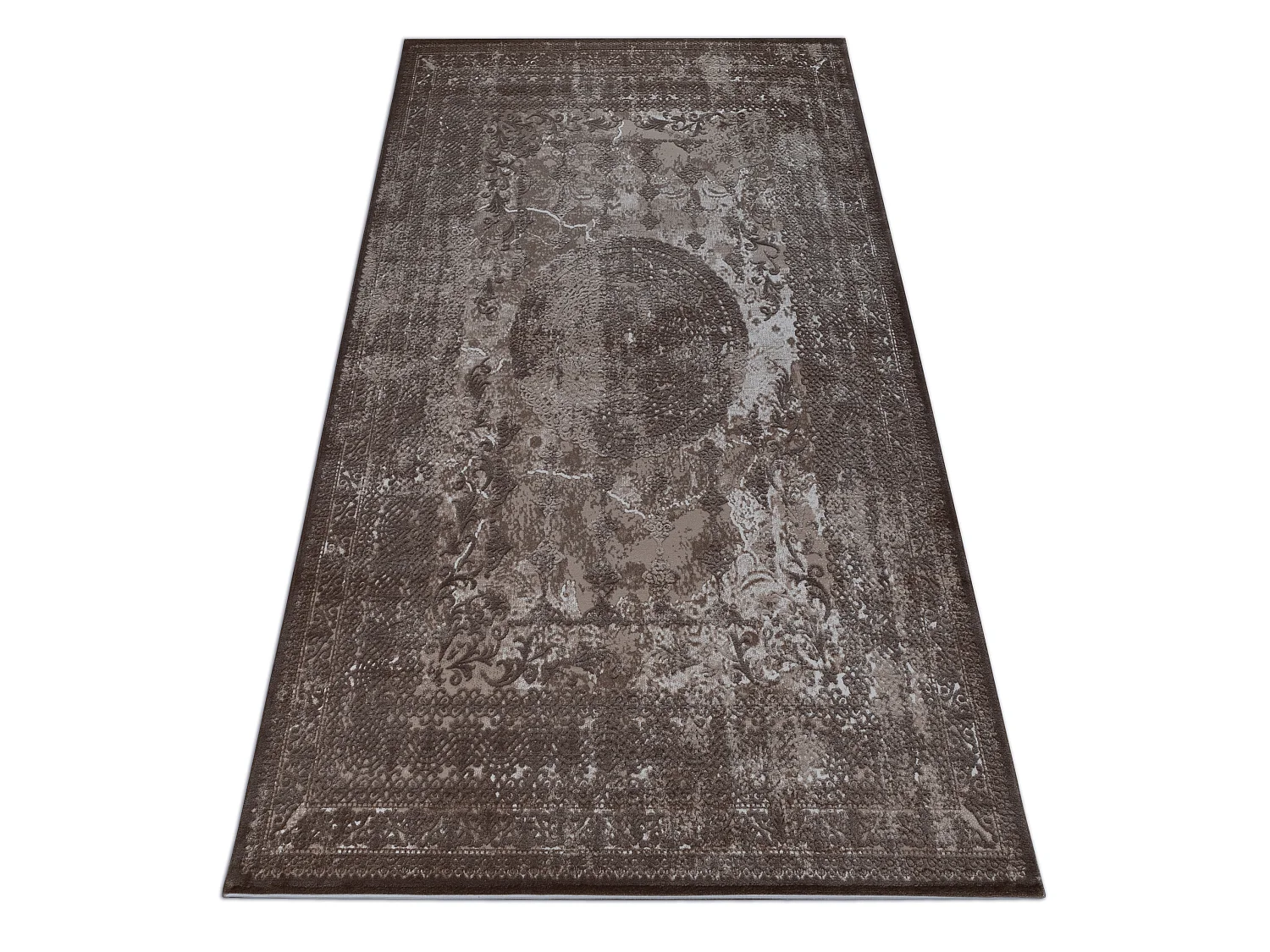 Tapis ACRYLIQUE VALENCIA 2328 ORNAMENT beige et marron 160x235 cm