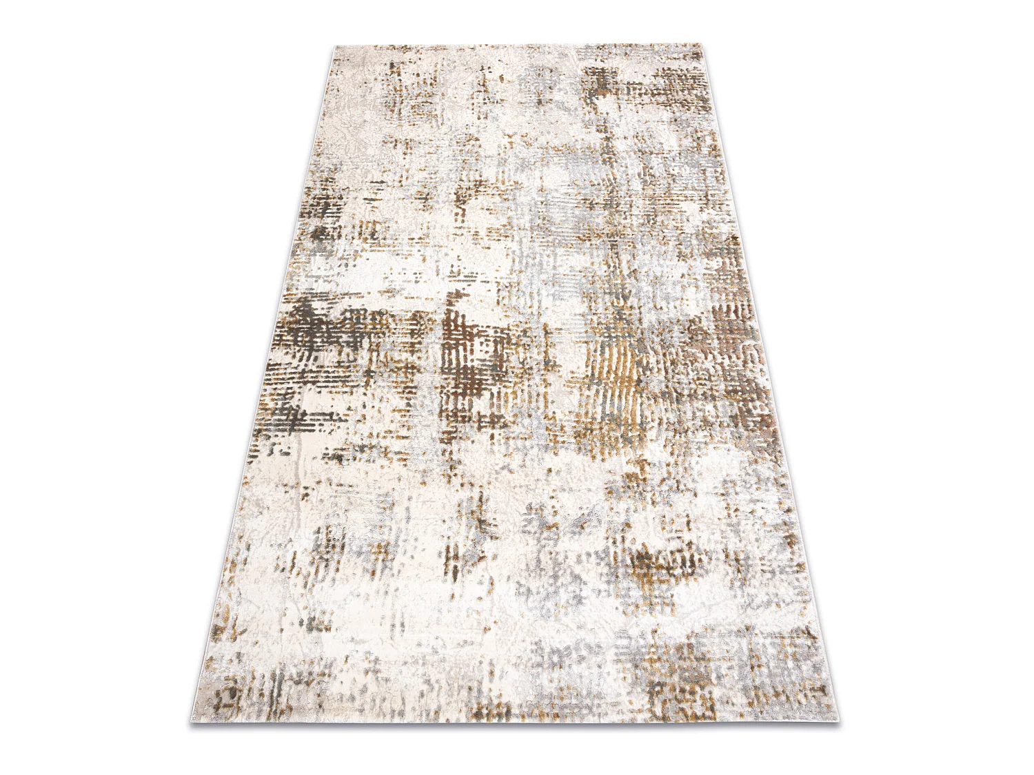 Tapis ACRYLIQUE ELITRA 6202 Abstraction vintage ivoire / jaune  200x300 cm