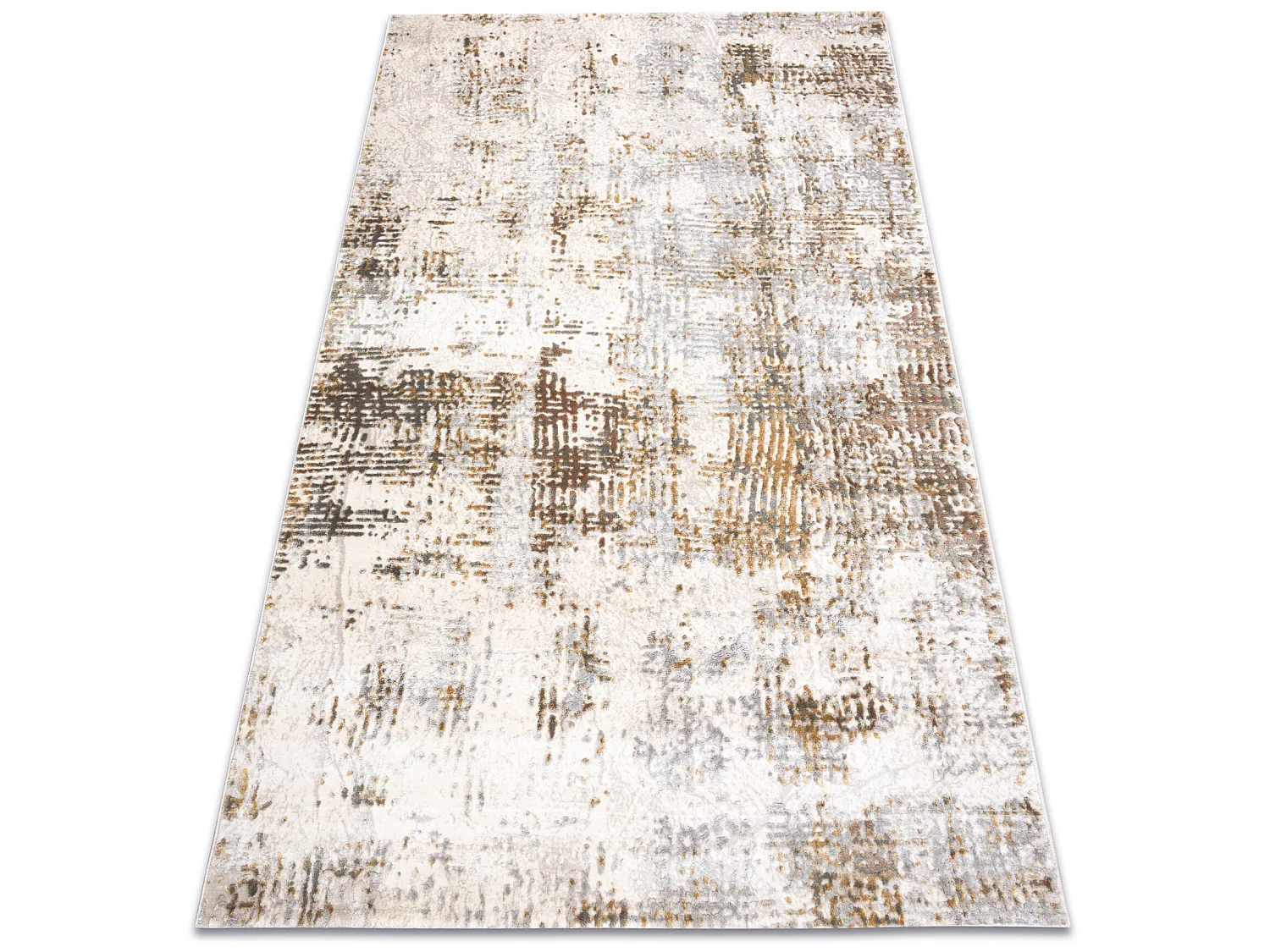 Tapis ACRYLIQUE ELITRA 6202 Abstraction vintage ivoire / jaune  200x300 cm