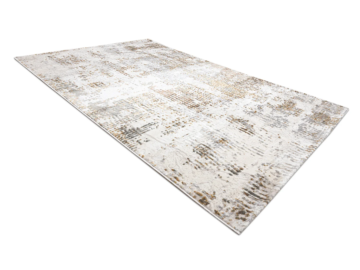 Tapis ACRYLIQUE ELITRA 6202 Abstraction vintage ivoire / jaune  200x300 cm
