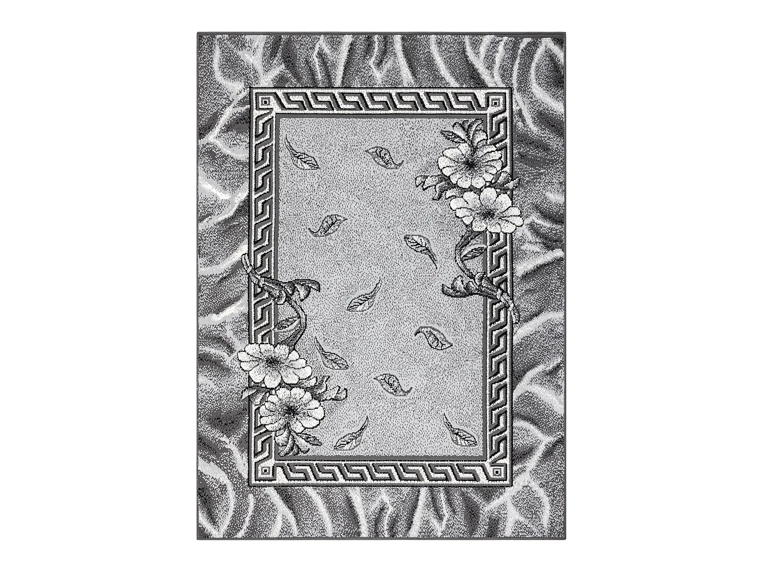 BCF Rug Morad TRIO fleurs, feuilles classique - gris 160x220 cm