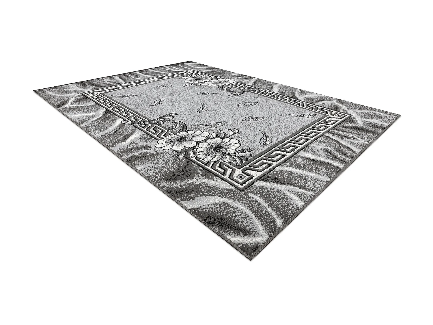 BCF Rug Morad TRIO fleurs, feuilles classique - gris 160x220 cm