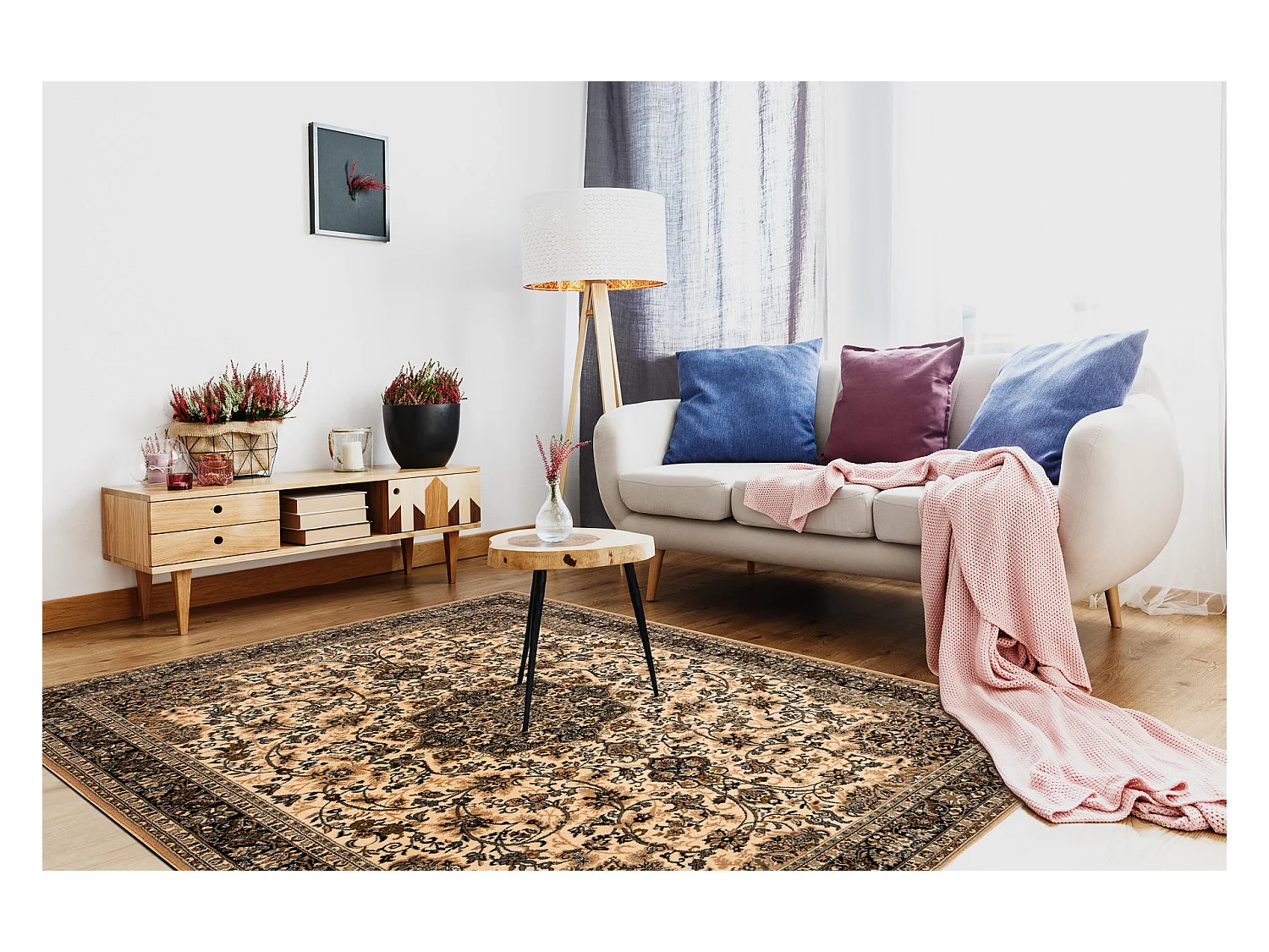 Tapis en laine POLONIA KORDOBA sépia (2) 100x150 cm