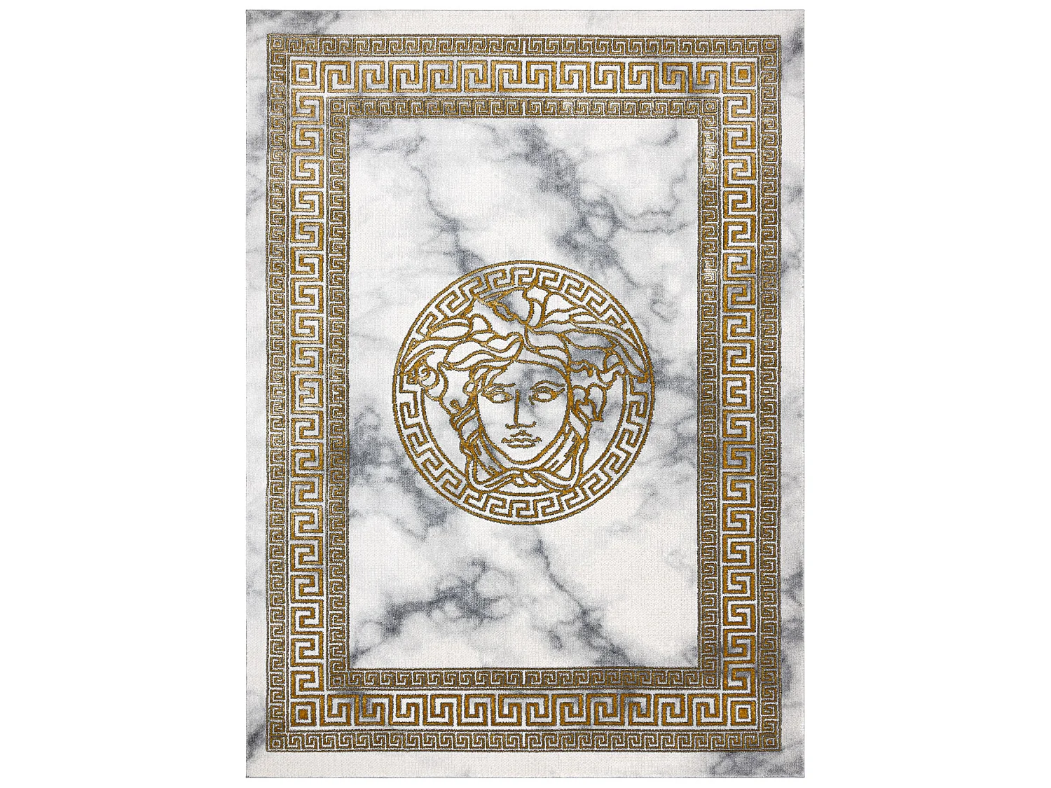 Tapijt EMERALD exclusief 1011 glamour, kwal grieks kader room / goud 160x220 cm