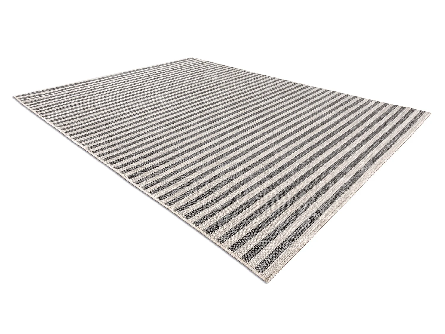 Sisal tapijt OMKEERBARE SISAL DOUBLE 29204095 STREPEN beige /zwrtkelur 200x275 cm