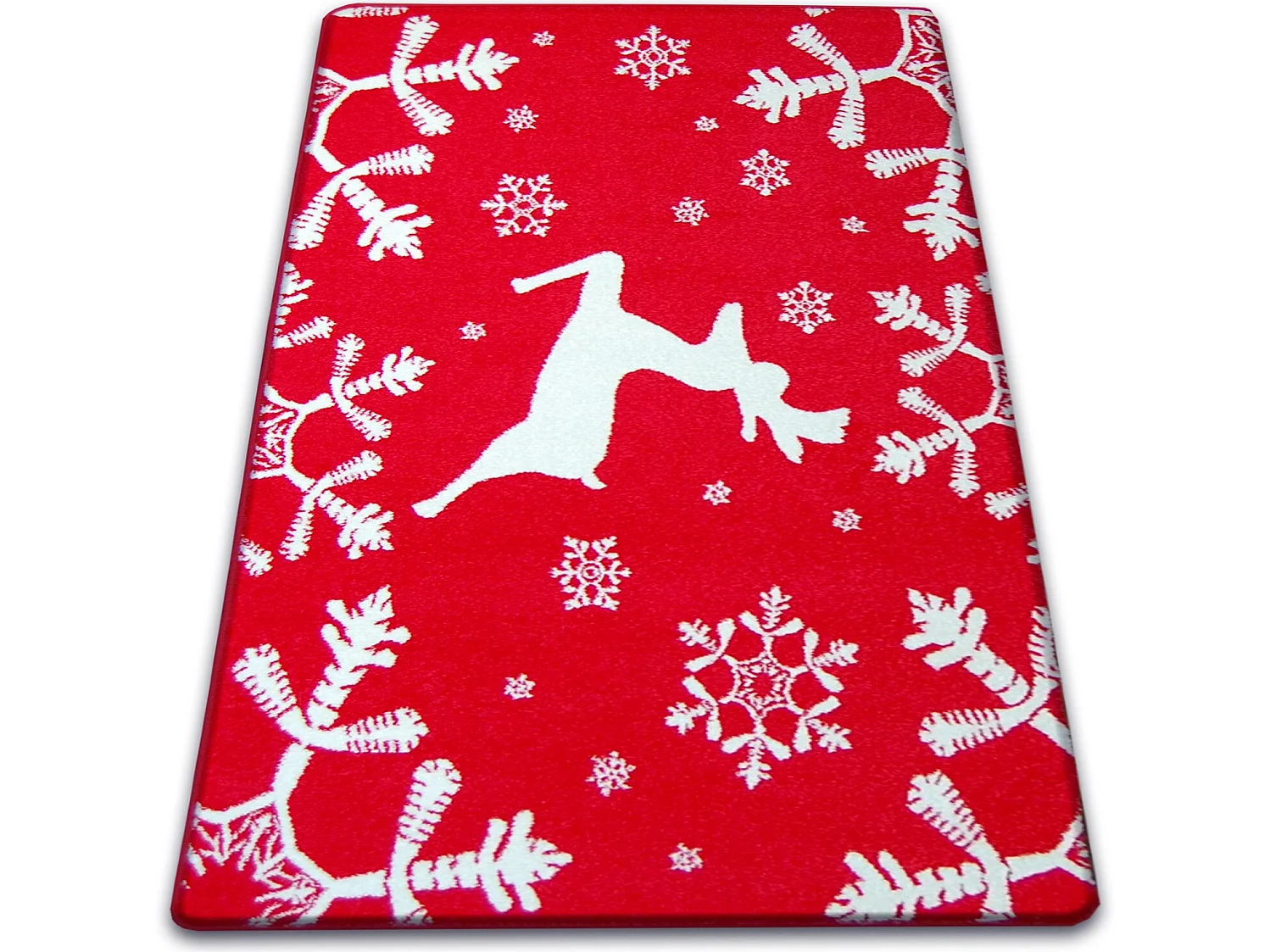 Alfombra XMAS - F794 rojo/crema 133x190 cm