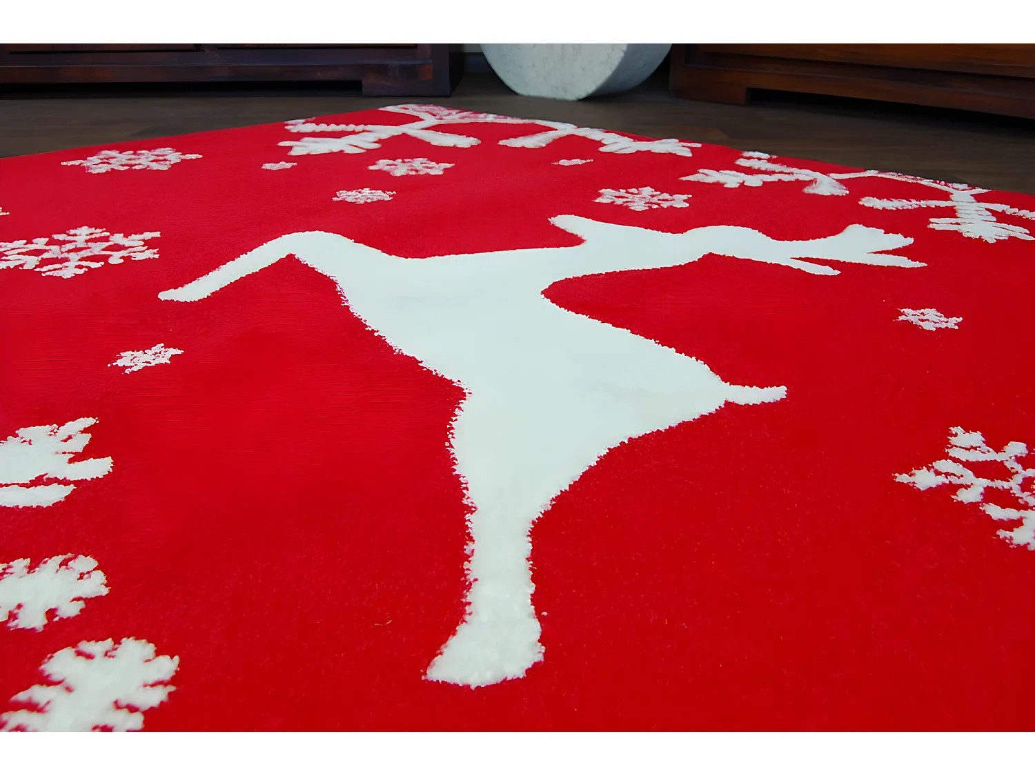 Alfombra XMAS - F794 rojo/crema 133x190 cm