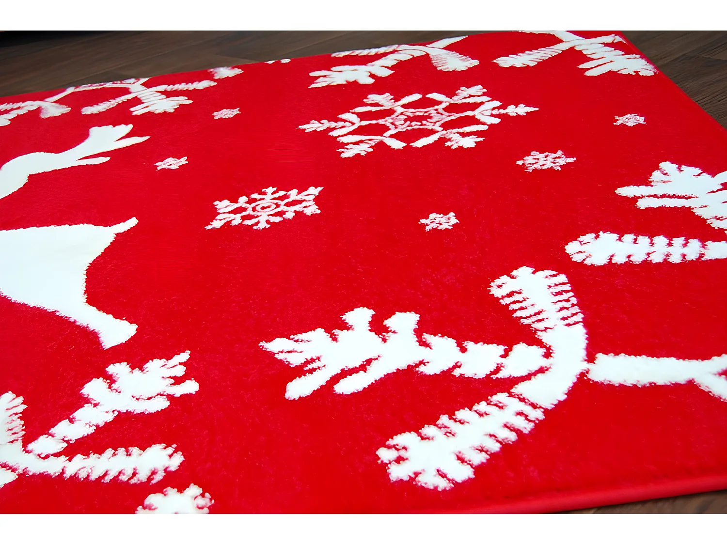 Alfombra XMAS - F794 rojo/crema 133x190 cm