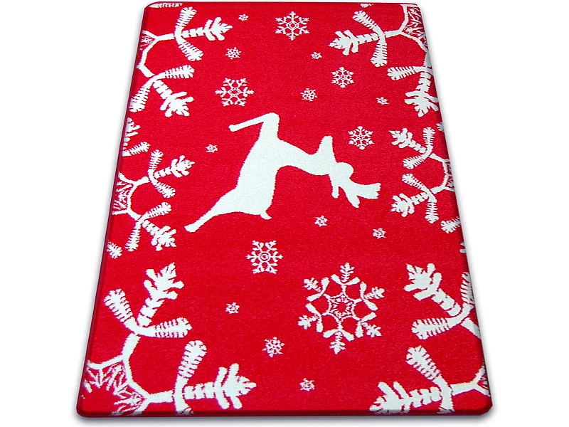 Alfombra XMAS - F794 rojo/crema 133x190 cm