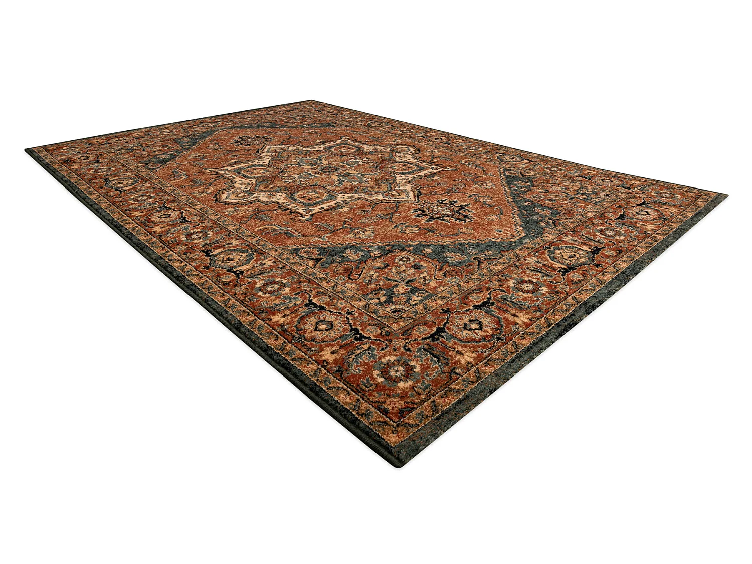 Tapis en laine KASHQAI 4354 501 Rosette, oriental terre cuite 67x130 cm