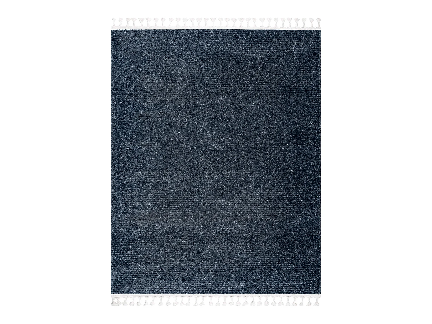 Tapis SEVILLA PC00B rayures bleu Franges berbère marocain shaggy 180x270 cm