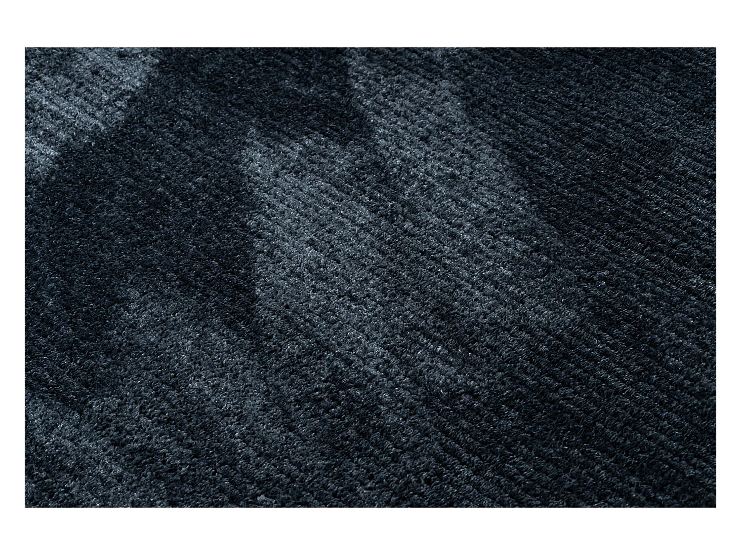 Tapis SEVILLA PC00B rayures bleu Franges berbère marocain shaggy 180x270 cm