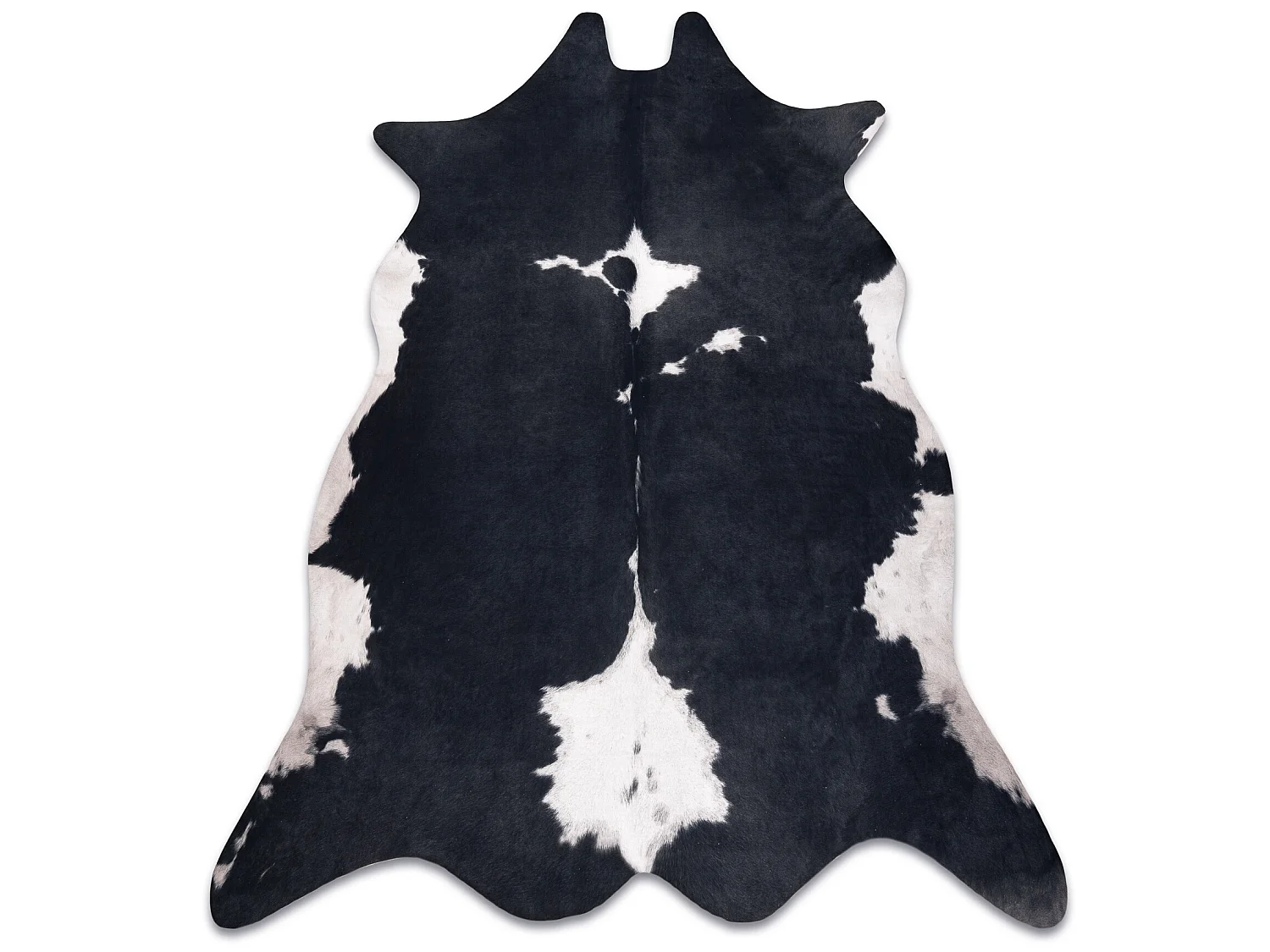 Tapis Imitation Peau de vache, Vache G5070-3 blanc noir cuir  100x150 cm