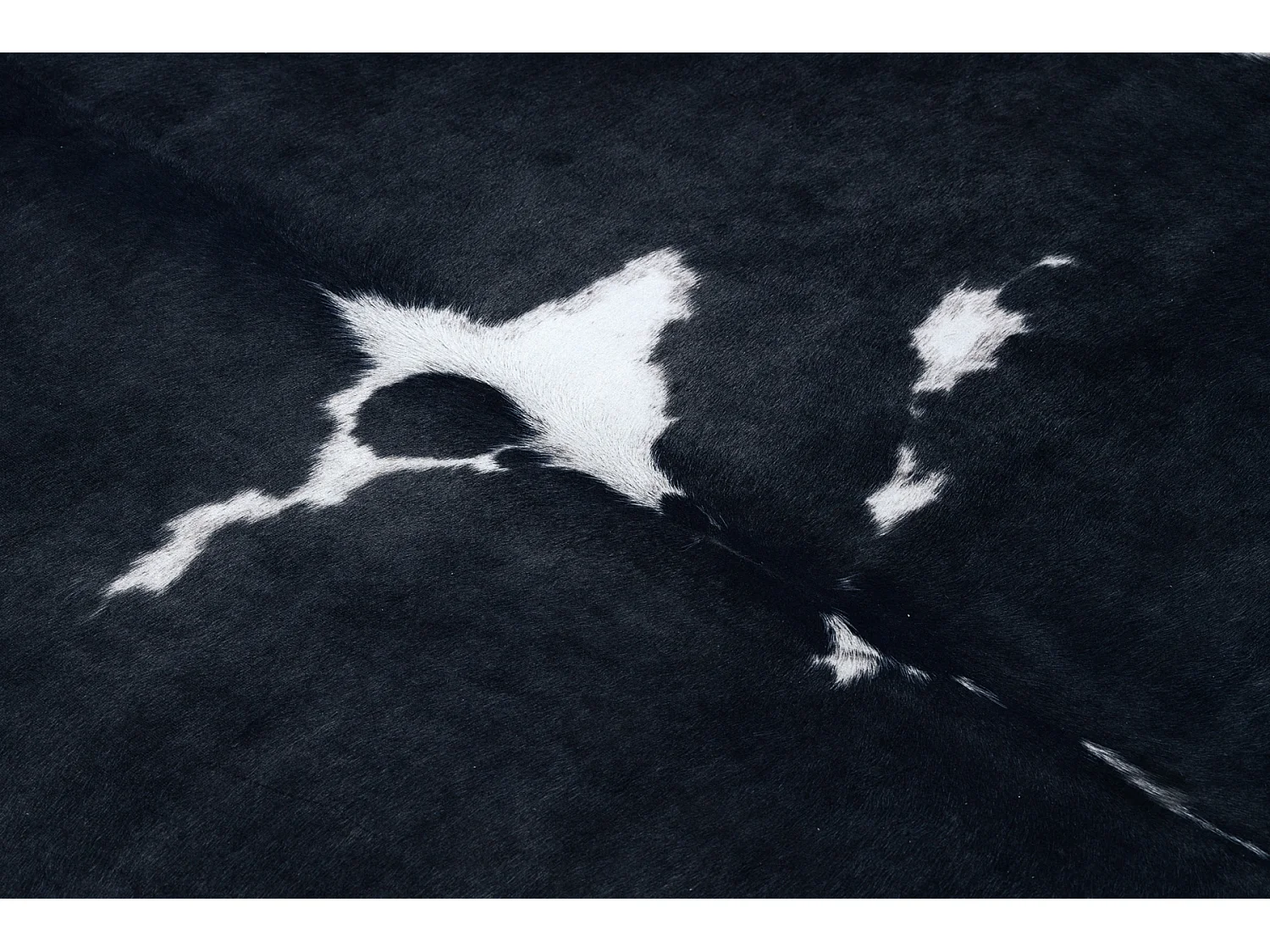 Tapis Imitation Peau de vache, Vache G5070-3 blanc noir cuir  100x150 cm