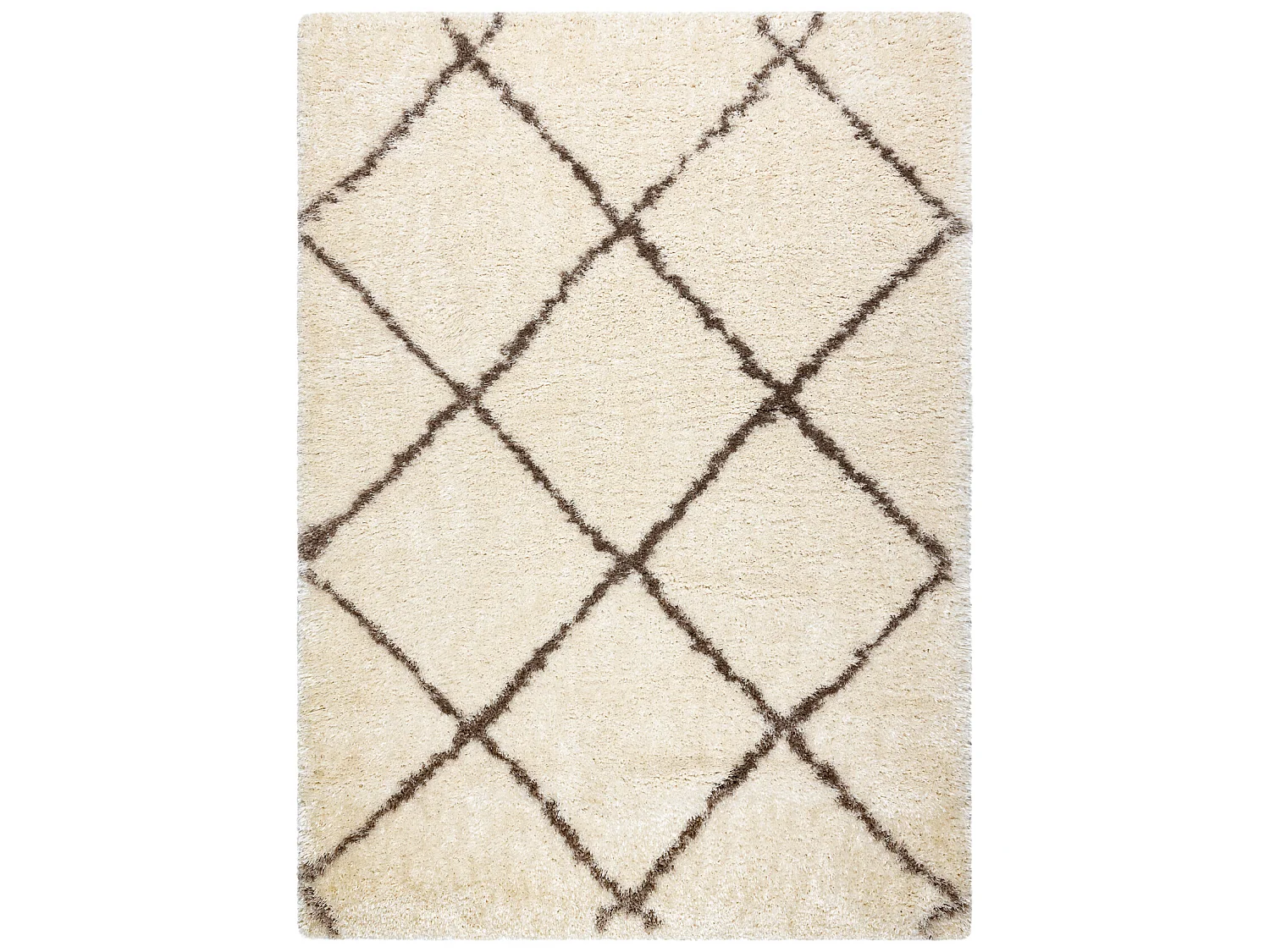 Tapijt FLUFFY 2373 shaggy latwerk room / beige 180x270 cm