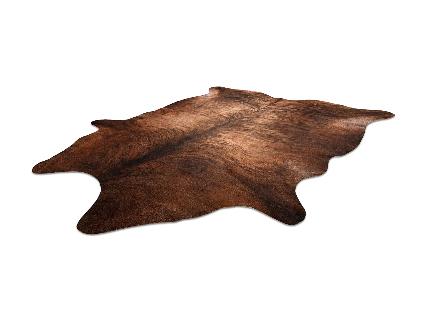 Tapijt Kunstleer Imitatie rundleer , G5067-3 Bruine leer  180x220 cm