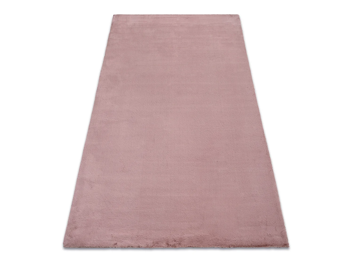 Tapijt BUNNY rozekleuring IMITATIE konijnenvacht 160x220 cm