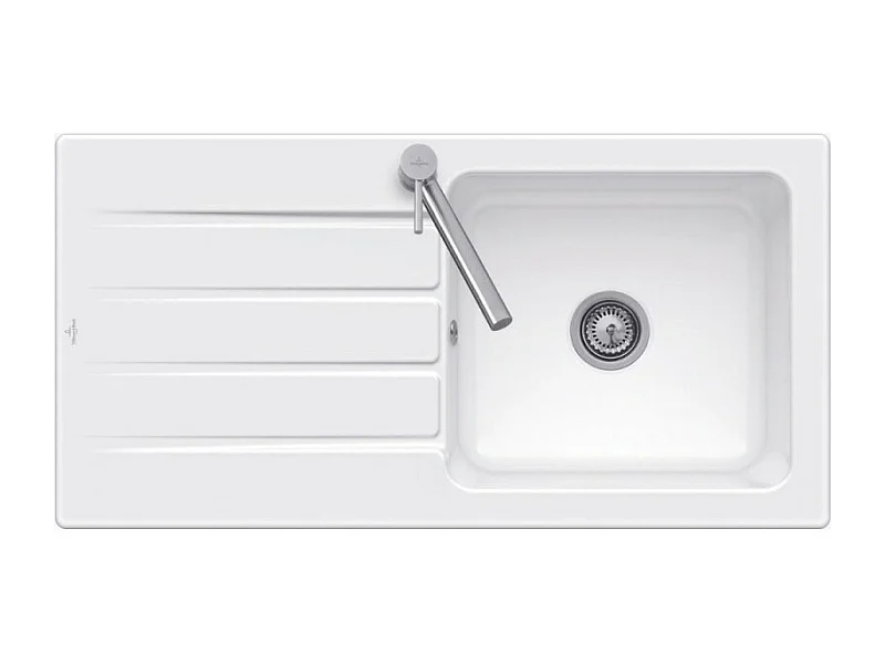 Evier 1 bac 100 x 51 cm VILLEROY ET BOCH Architectura 60 Blanc