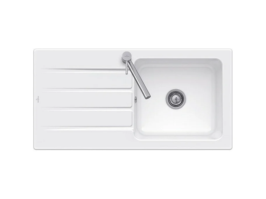 Evier 1 bac 100 x 51 cm VILLEROY ET BOCH Architectura 60 Blanc