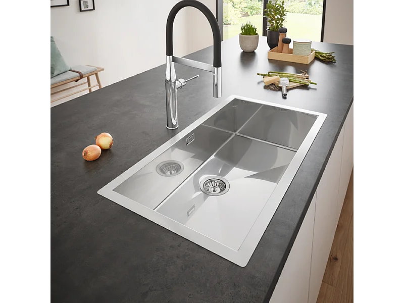 GROHE K700 90-S Lavello sottopiano Rettangolare Acciaio inox