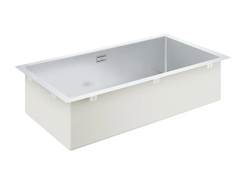 Evier à encastrer 1 bac GROHE K700 acier inoxydable Quickfix XXL