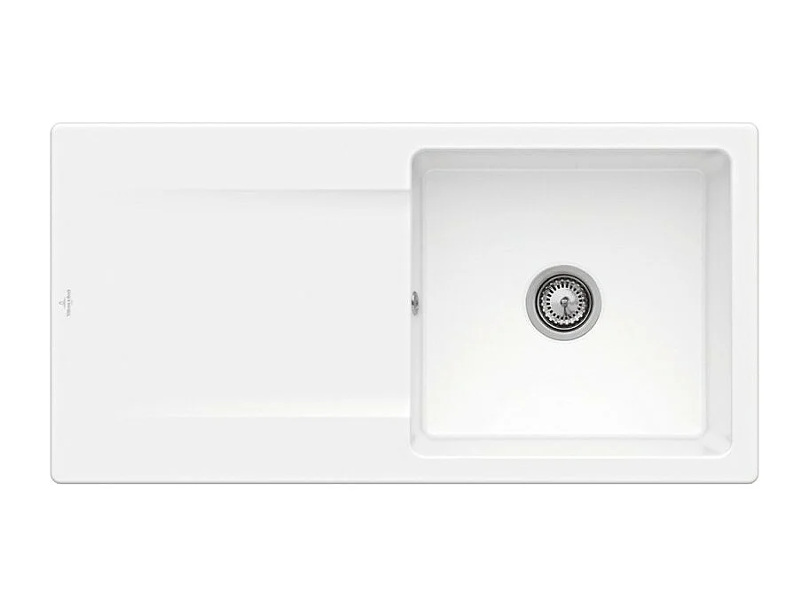 Evier 1 bac VILLEROY ET BOCH Siluet 60 Blanc CeramicPlus