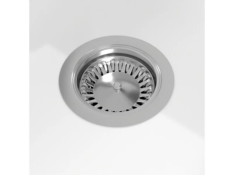 Evier 1 bac 86 x 51 cm VILLEROY ET BOCH Architectura 50 Blanc + Robinet cuisine GROHE Bauloop