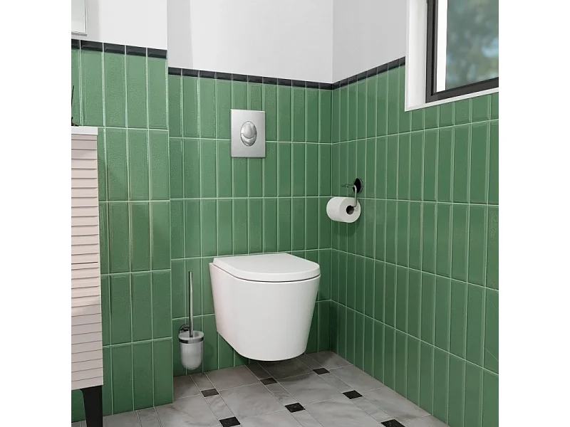 GROHE Bâti support WC Rapid SL Project avec plaque de commande Skate Air Rapide SL chromé