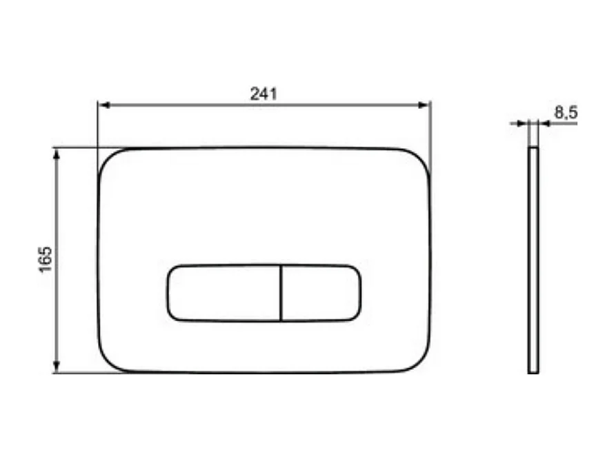 Bati-support Ideal Standard autoportant gain de place éco certifié NF + plaque ronde