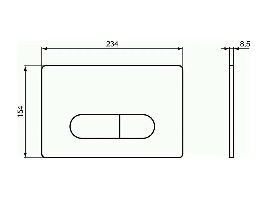 Bati-support Ideal Standard autoportant gain de place  éco certifié NF + plaque carrée