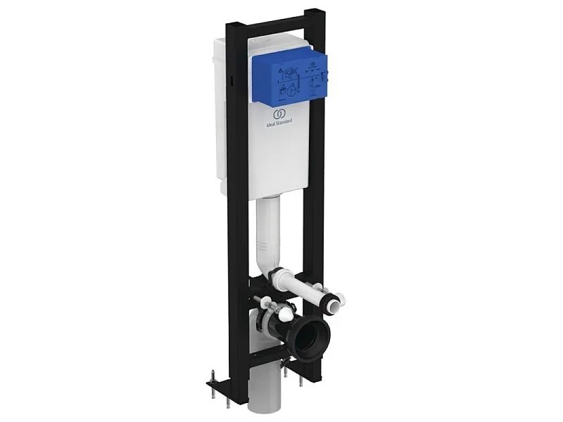Bâti-support autoportant gain de place IDEAL STANDARD éco certifié NF + plaque carrée