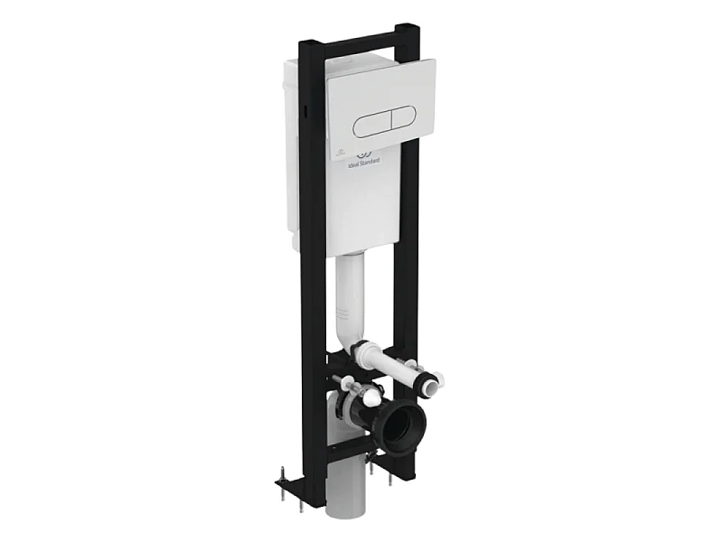 Bâti-support autoportant gain de place IDEAL STANDARD éco certifié NF + plaque carrée