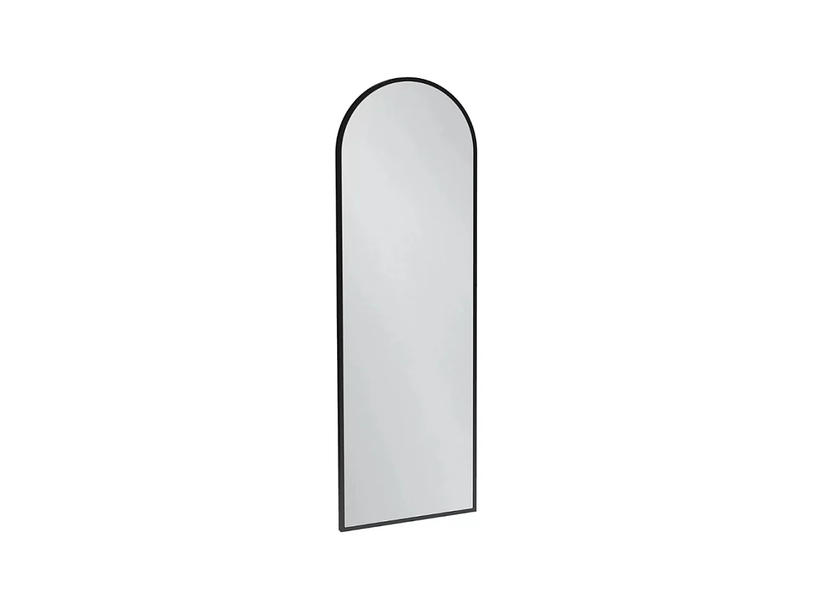 Miroir de salle de bain JACOB DELAFON grande hauteur Silhouette 120x40cm, laqué Noir satiné